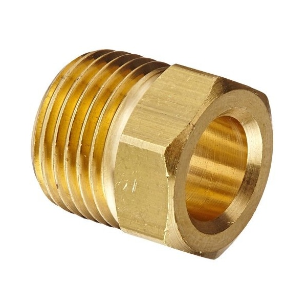 Weatherhead Tube Nut; 3/8 in. Tube OD X 100 X 6; CA360 Inverted Flare; Brass 100X6 - main